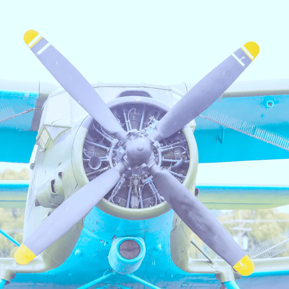 Front Propeller Of Aircraft
